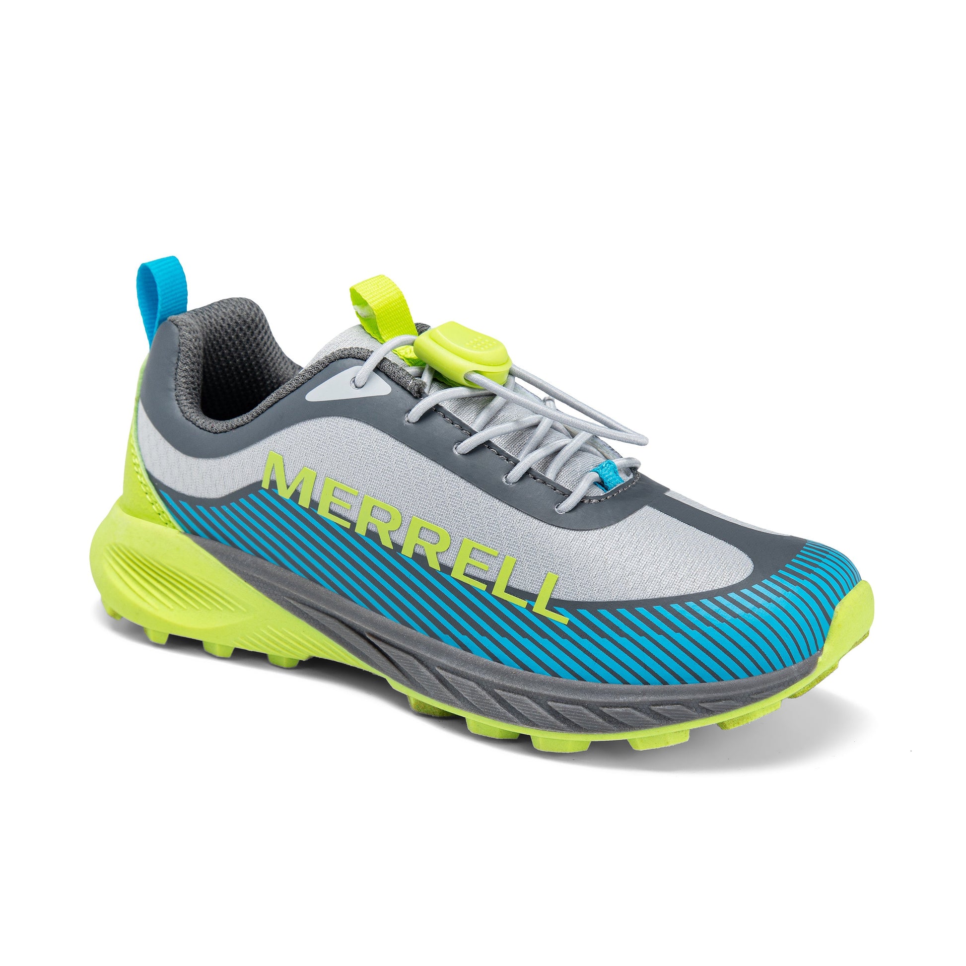 Copter Peak Sneaker - Big Kid Grey/Lime