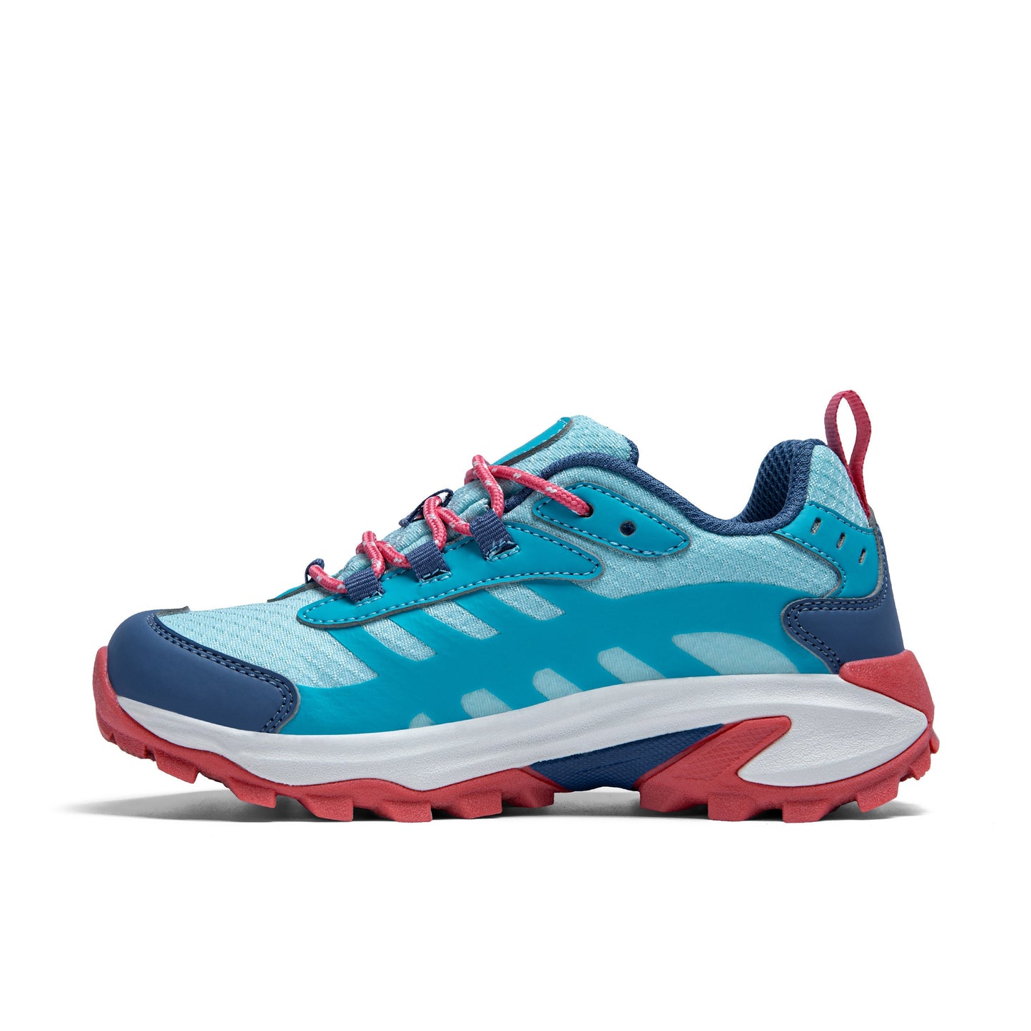 Moab Speed 2 Low Waterproof Sneaker - Big Kid Turq/Coral