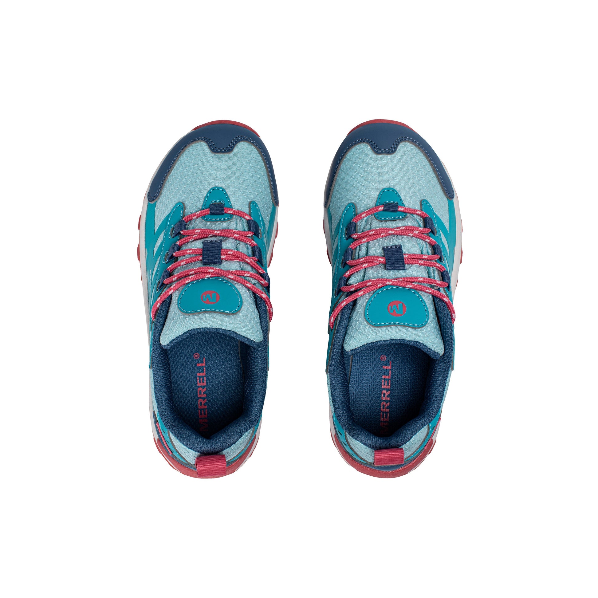Moab Speed 2 Low Waterproof Sneaker - Big Kid Turq/Coral