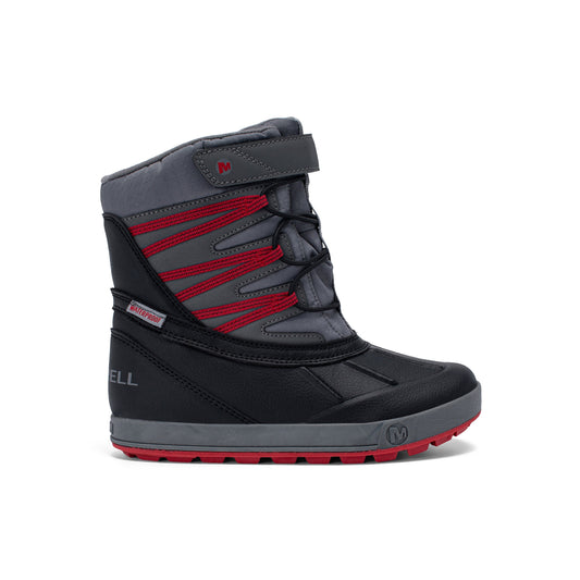 Snow Bank 5.0 Waterproof Boot - Big Kid Black/Red