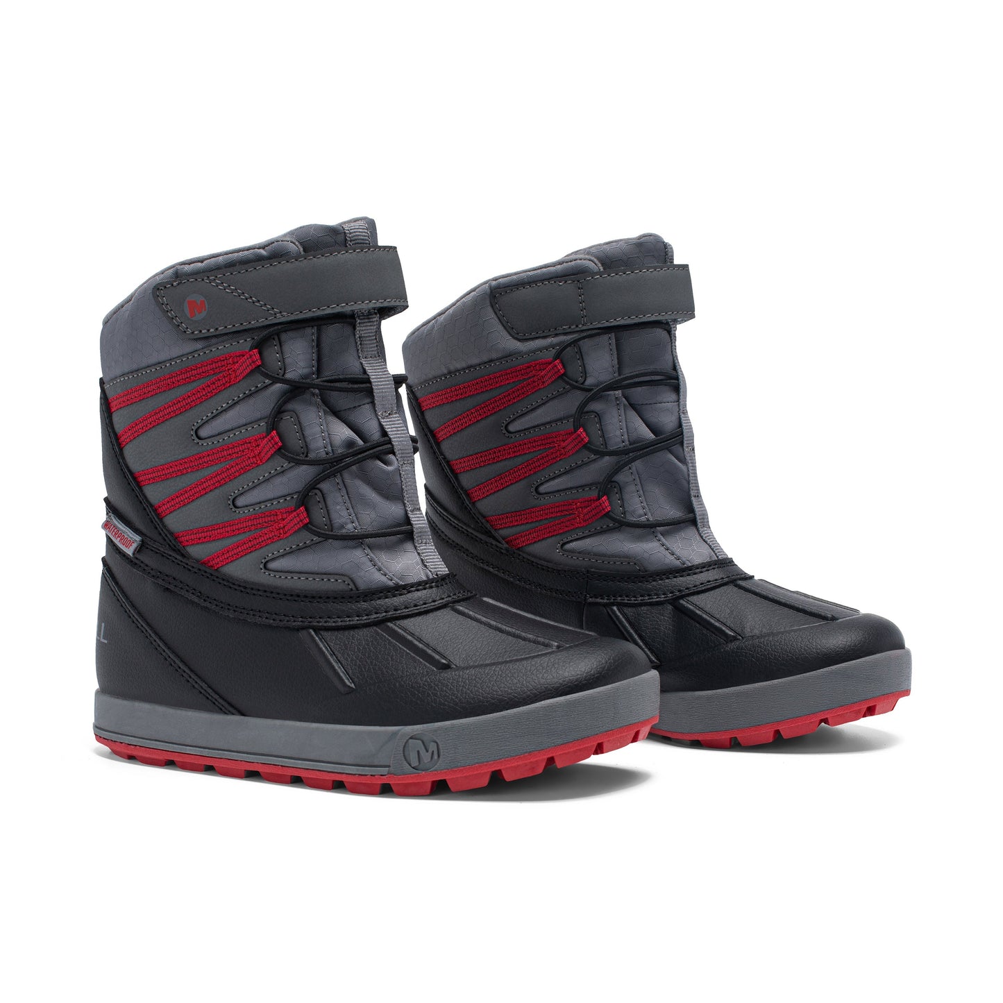 Snow Bank 5.0 Waterproof Boot - Big Kid Black/Red