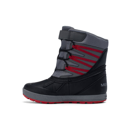 Snow Bank 5.0 Waterproof Boot - Big Kid Black/Red