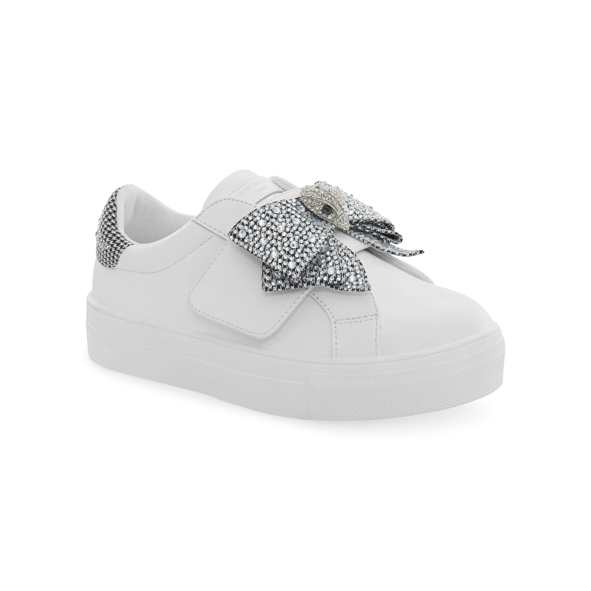 Mini Laney Bow Sneaker - Big Kid White