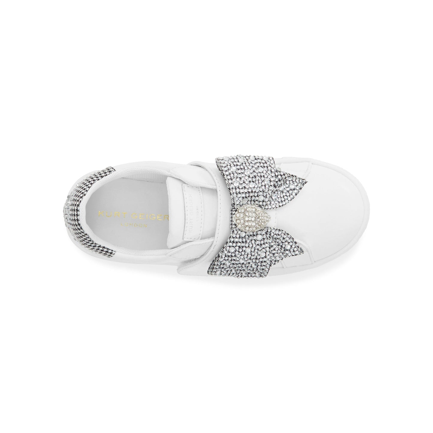 Mini Laney Bow Sneaker - Big Kid White