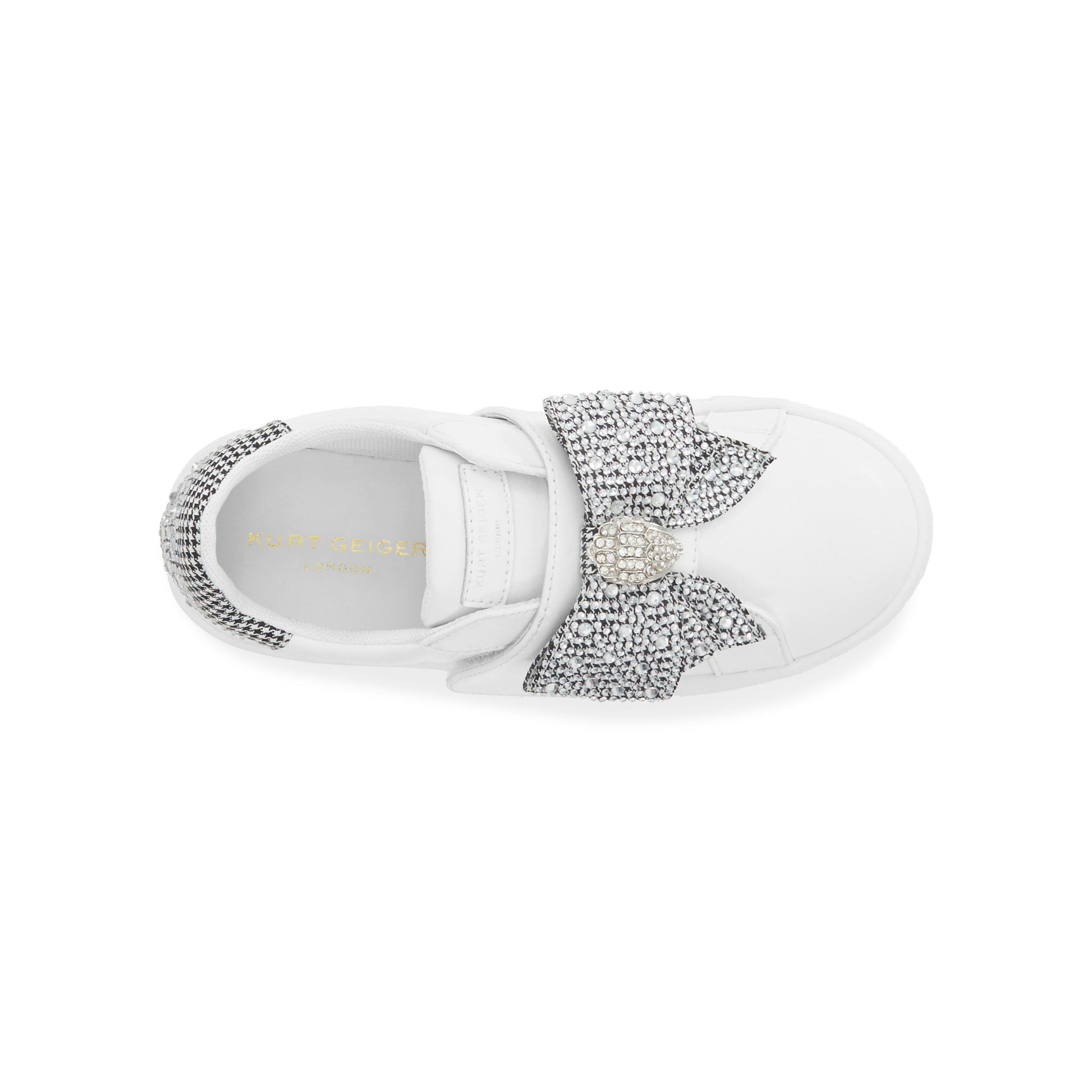 Mini Laney Bow Sneaker - Big Kid White