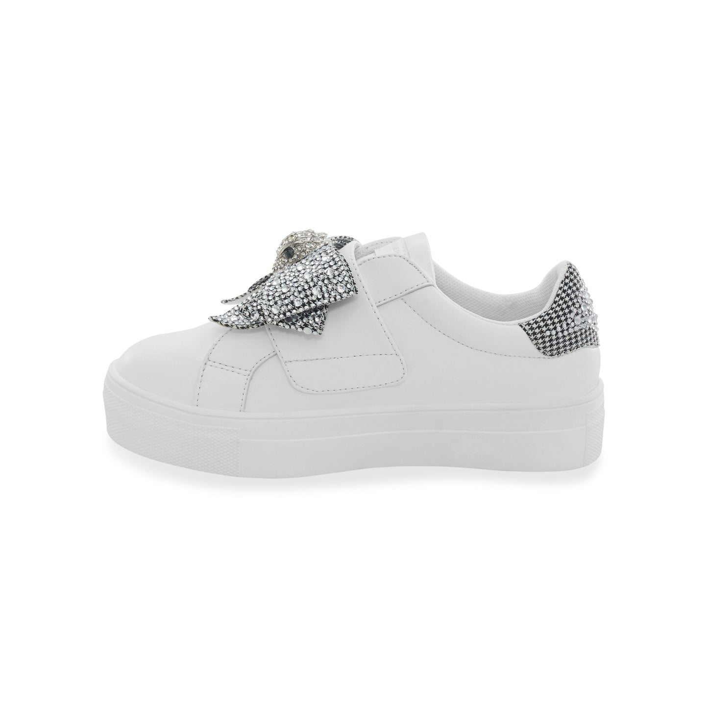 Mini Laney Bow Sneaker - Big Kid White