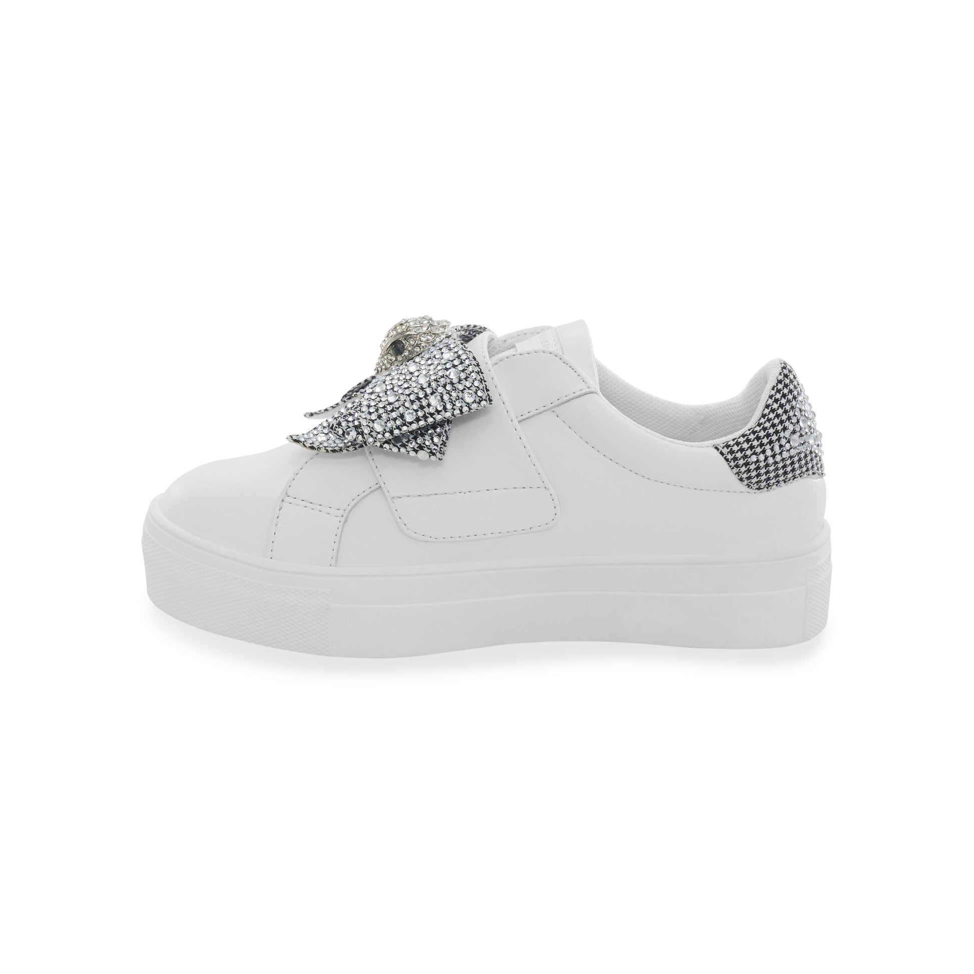 Mini Laney Bow Sneaker - Big Kid White
