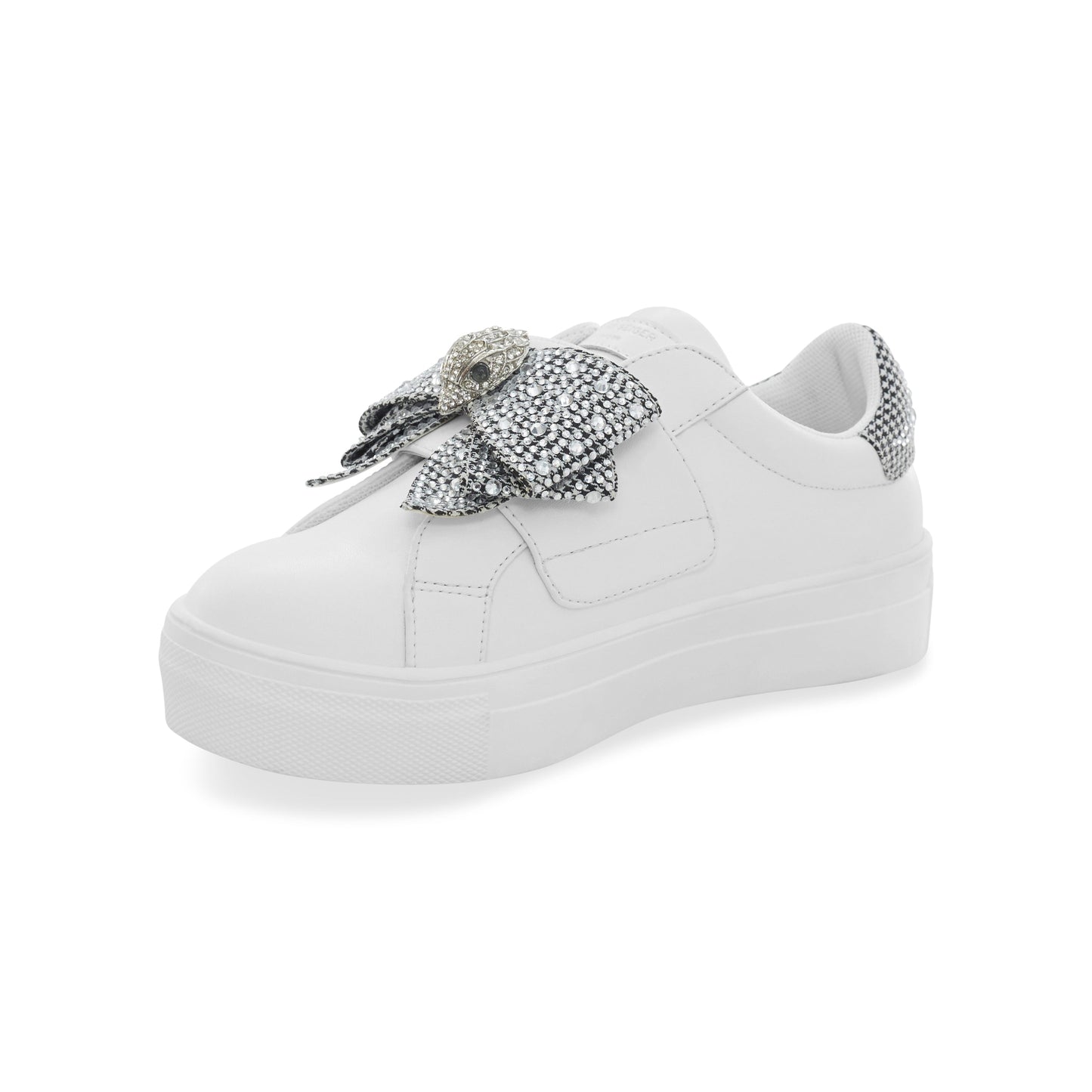 Mini Laney Bow Sneaker - Big Kid White