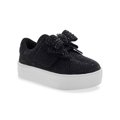 Mini Laney Bow Sneaker - Little Kid Black/White