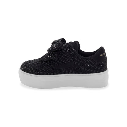 Mini Laney Bow Sneaker - Little Kid Black/White