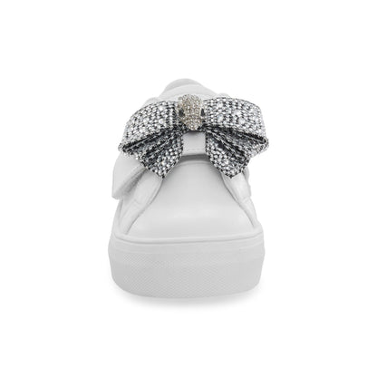 Mini Laney Bow Sneaker - Little Kid White