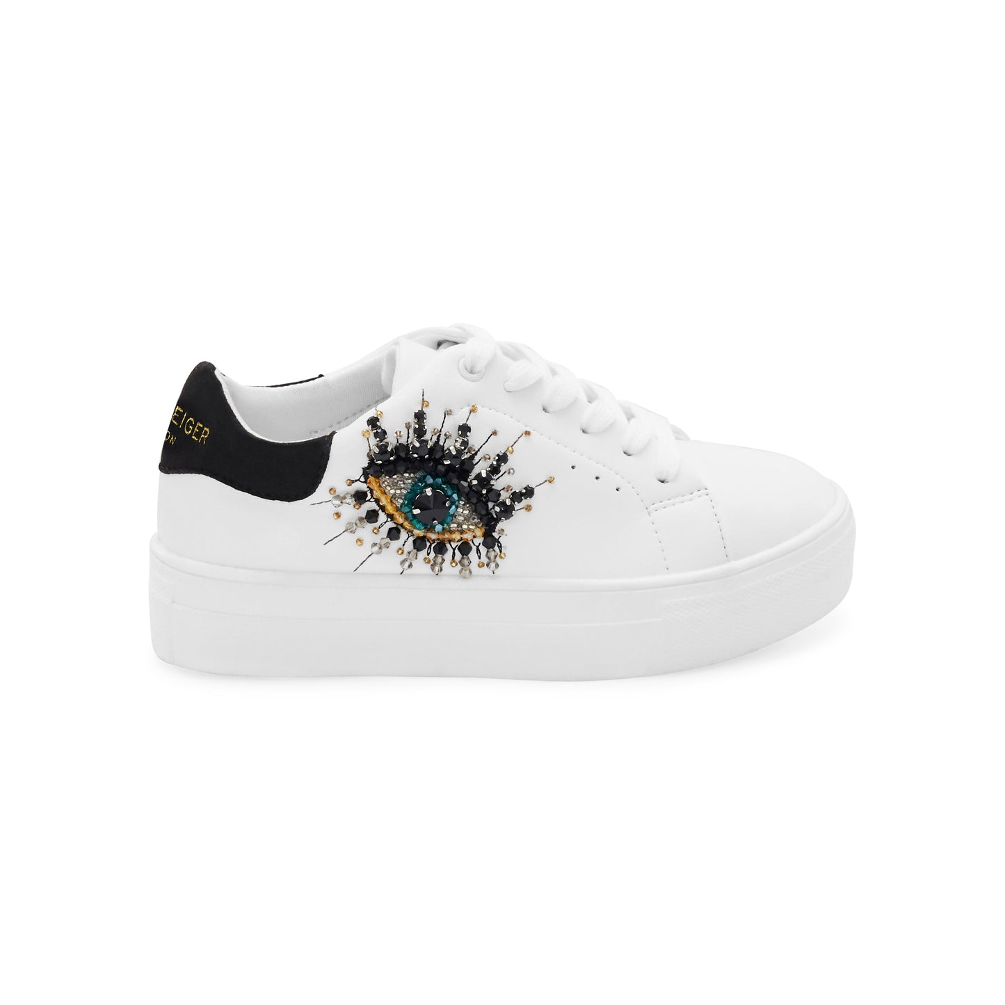 Mini Laney Eye Sneaker - Big Kid White