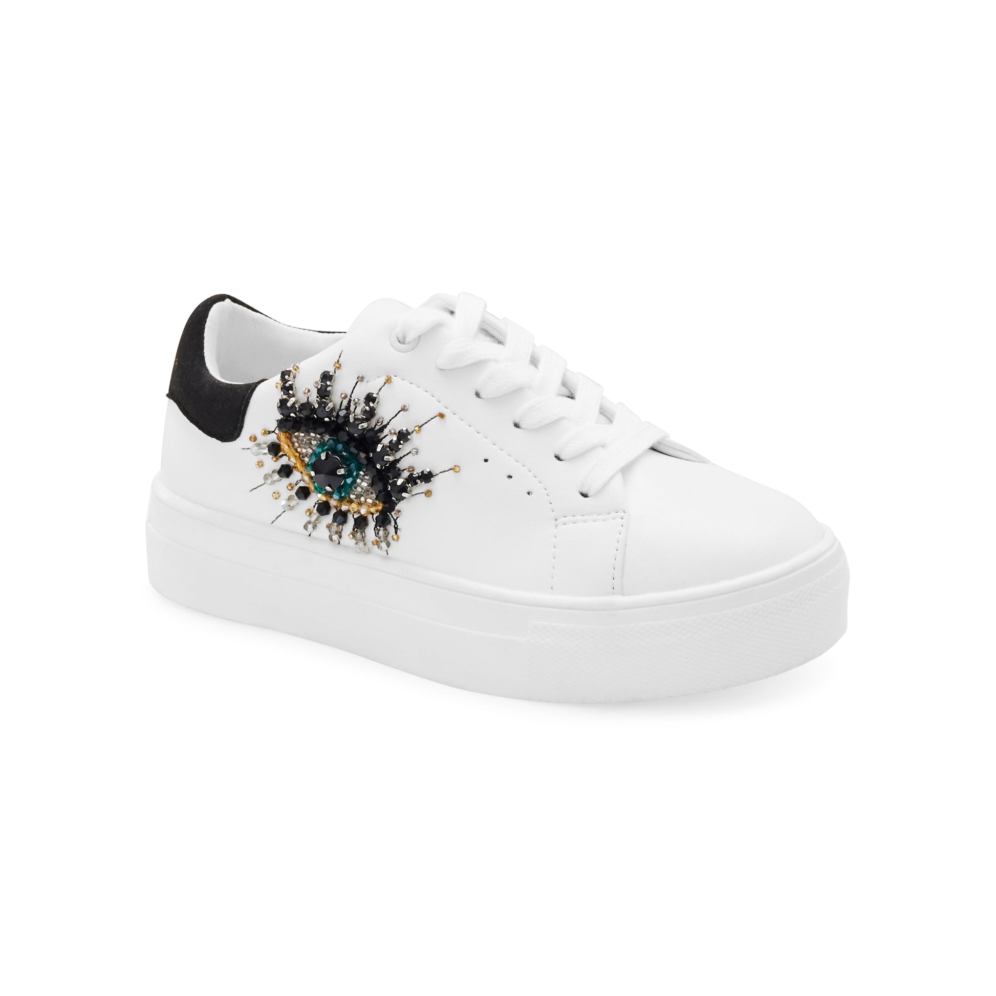 Mini Laney Eye Sneaker - Big Kid White