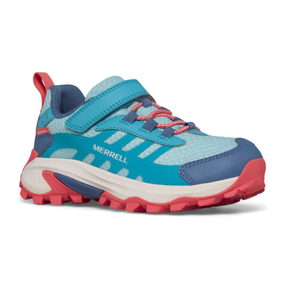 Moab Speed 2 Low A/C Waterproof Sneaker - Big Kid Turq/Coral
