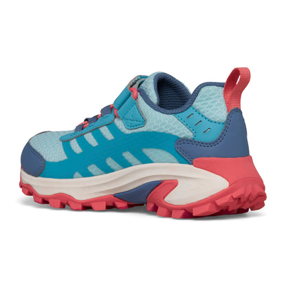 Moab Speed 2 Low A/C Waterproof Sneaker - Big Kid Turq/Coral