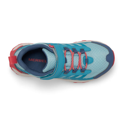 Moab Speed 2 Low A/C Waterproof Sneaker - Big Kid Turq/Coral