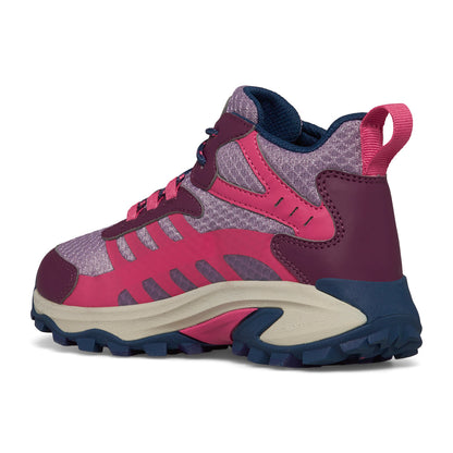 Moab Speed 2 Mid Waterproof Hiker - Big Kid Berry/Navy