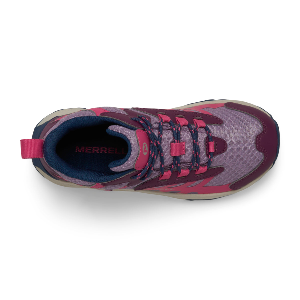 Moab Speed 2 Mid Waterproof Hiker - Big Kid Berry/Navy