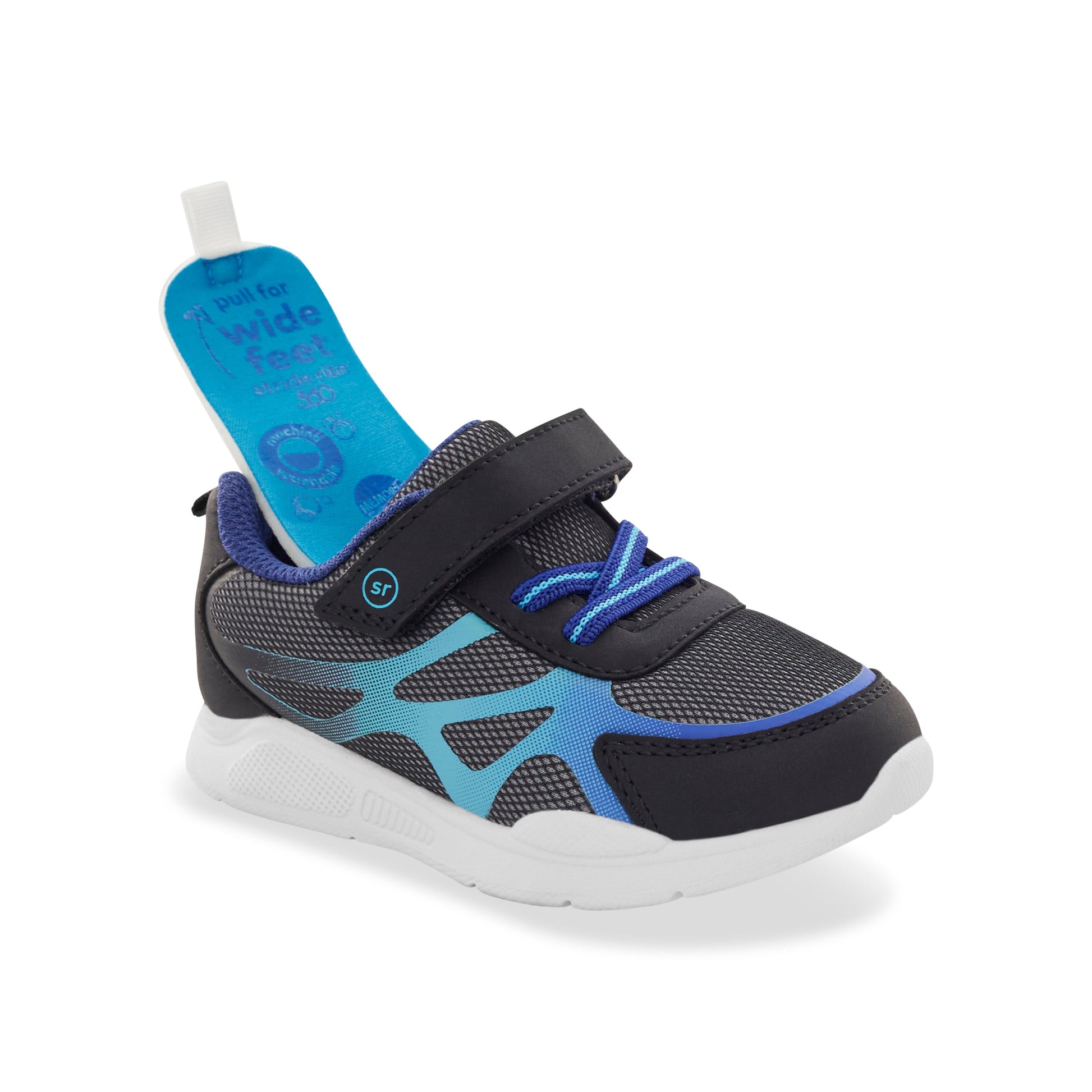 Ryne Sneaker - Big Kid Black/Blue