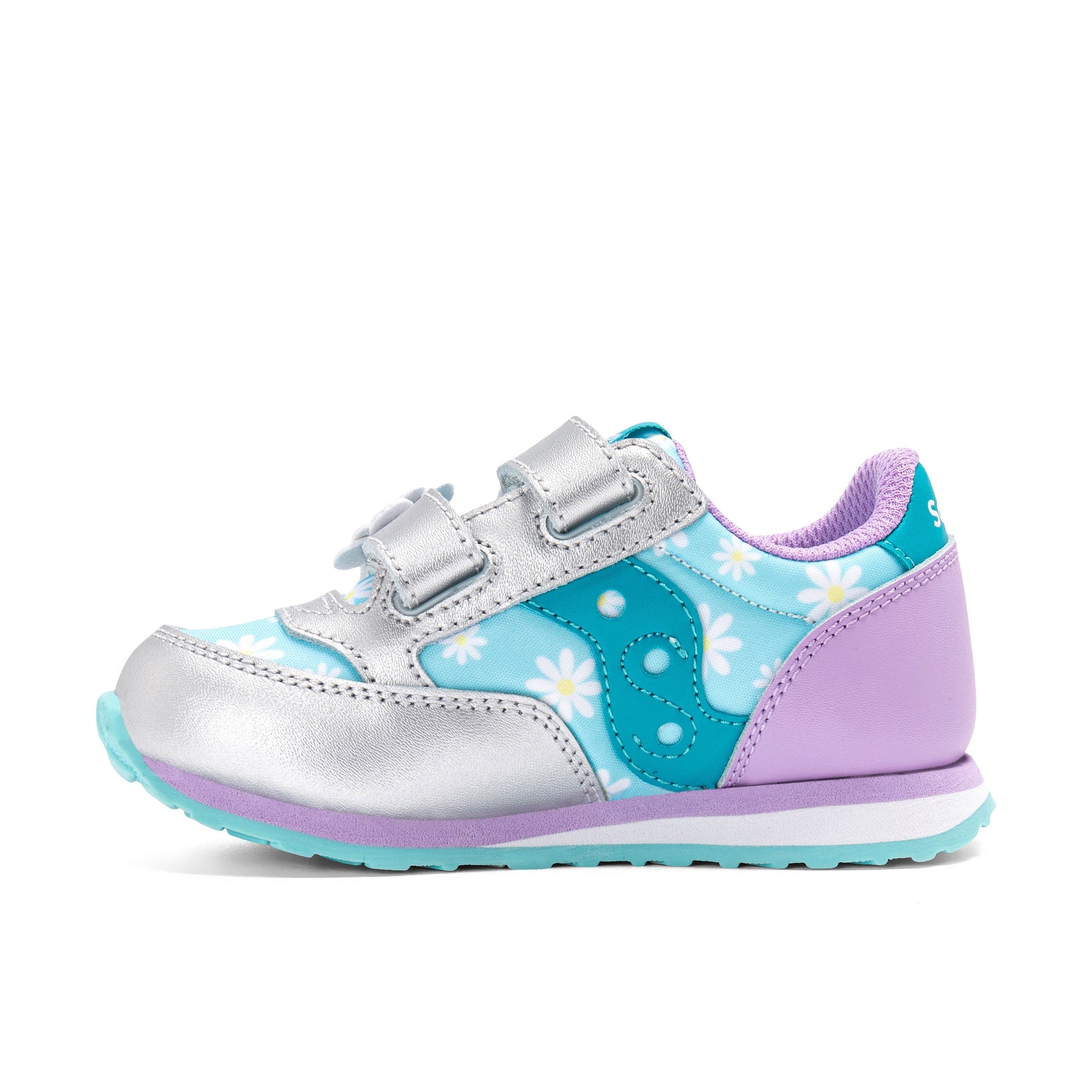 Jazz Hook & Loop Sneaker - Little Kid Silver/Teal