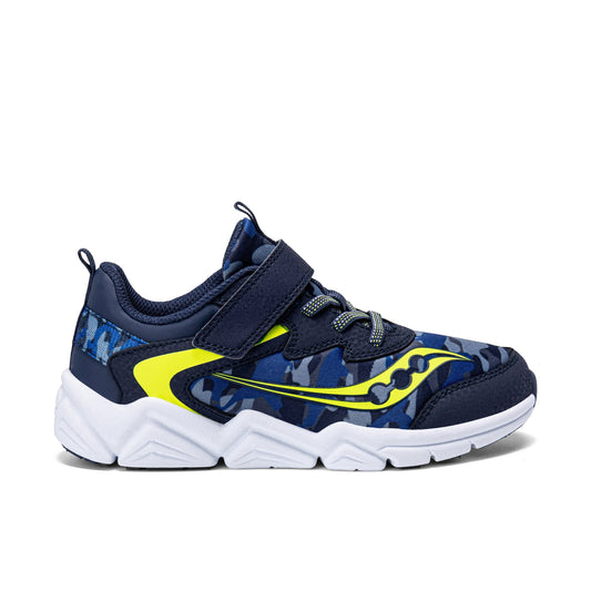 Flash LE Sneaker - Big Kid Navy/Lime