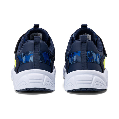 Flash LE Sneaker - Big Kid Navy/Lime