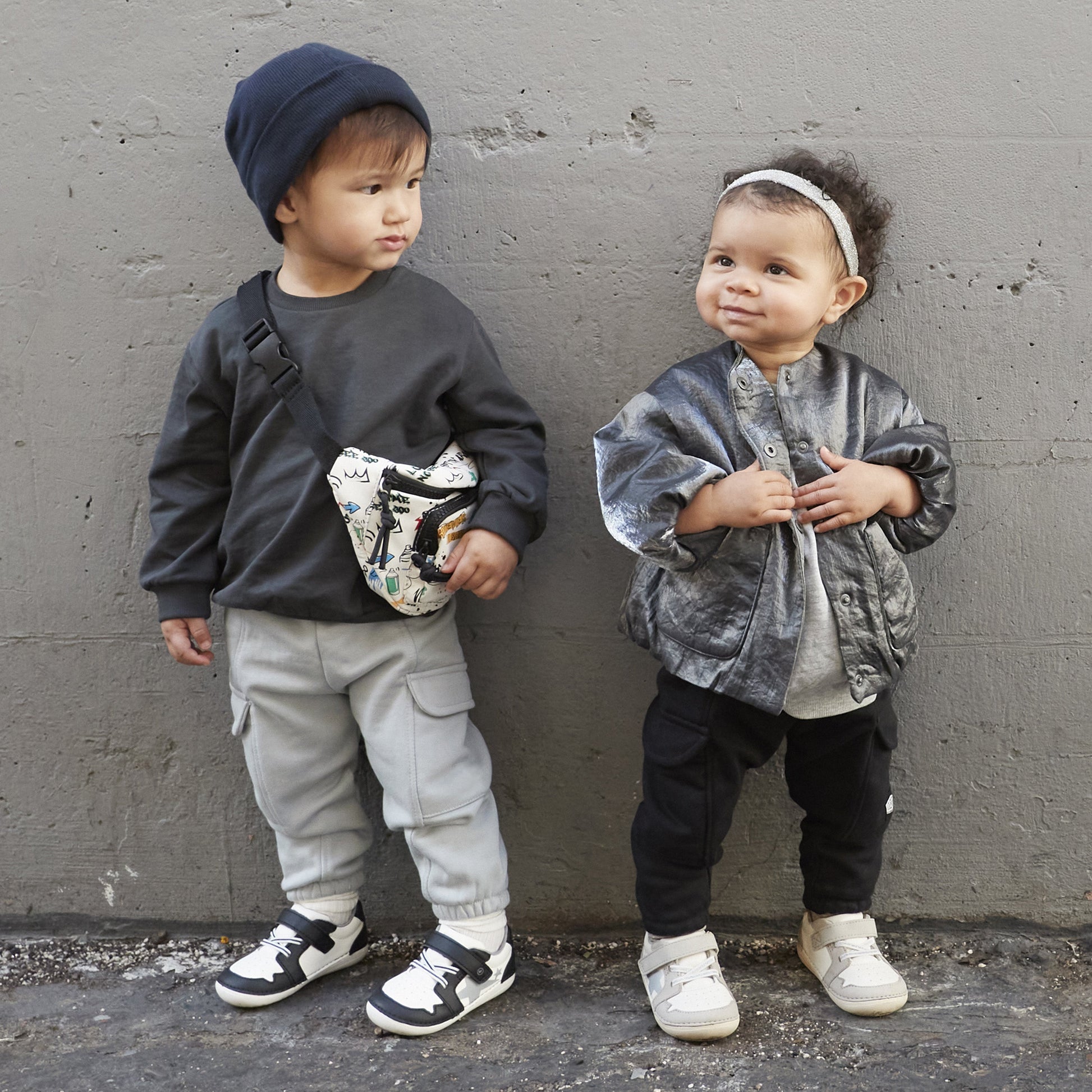 Waverly Sneaker - Little Kid Black/White