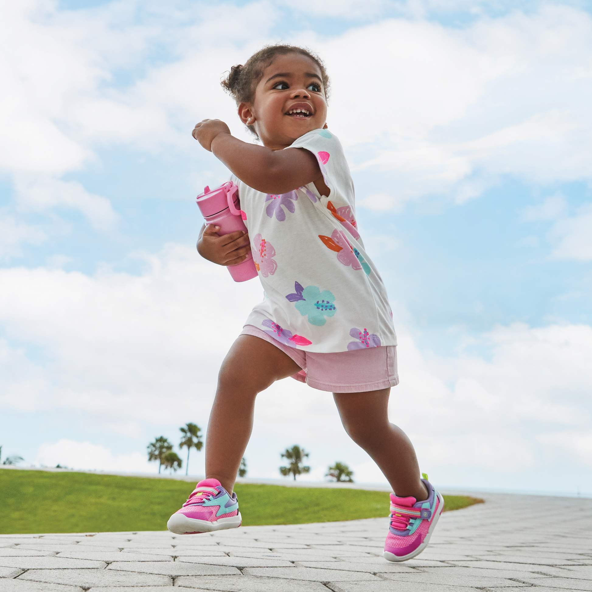 Ian Sneaker - Little Kid Pink Multi