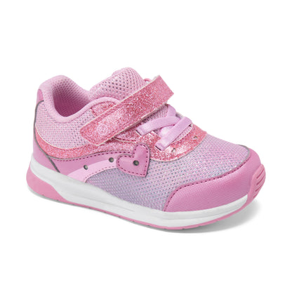 Heart Light Sneaker - Big Kid Pink