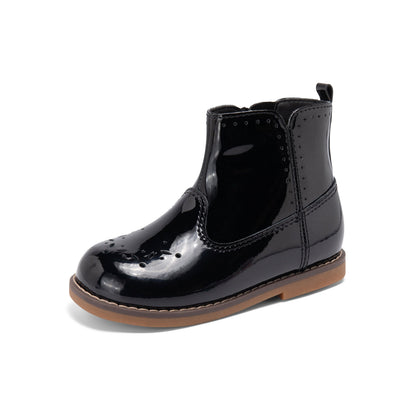 Stella Boot - Big Kid Black Patent