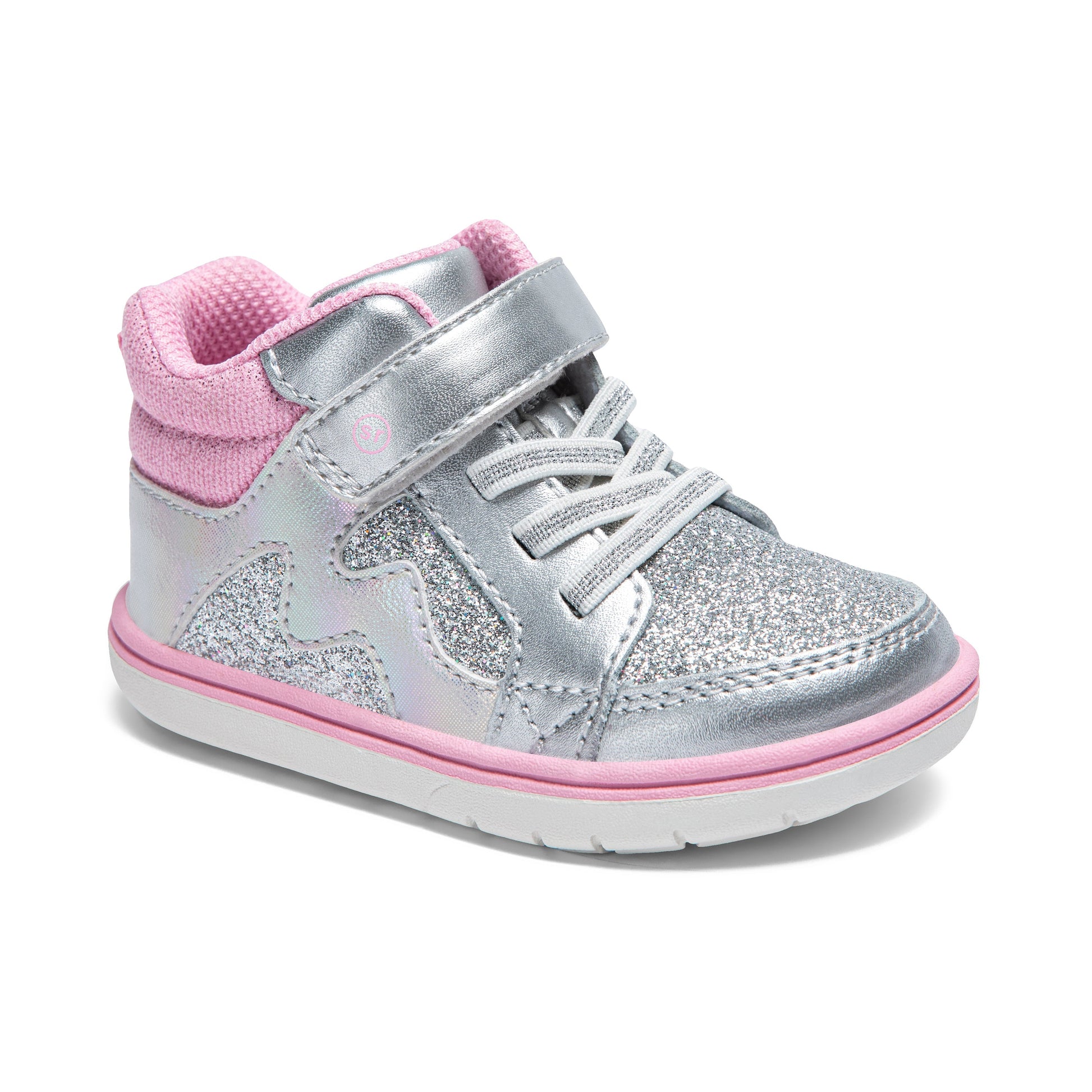 Ames Sneaker - Little Kid Silver/Rainbow