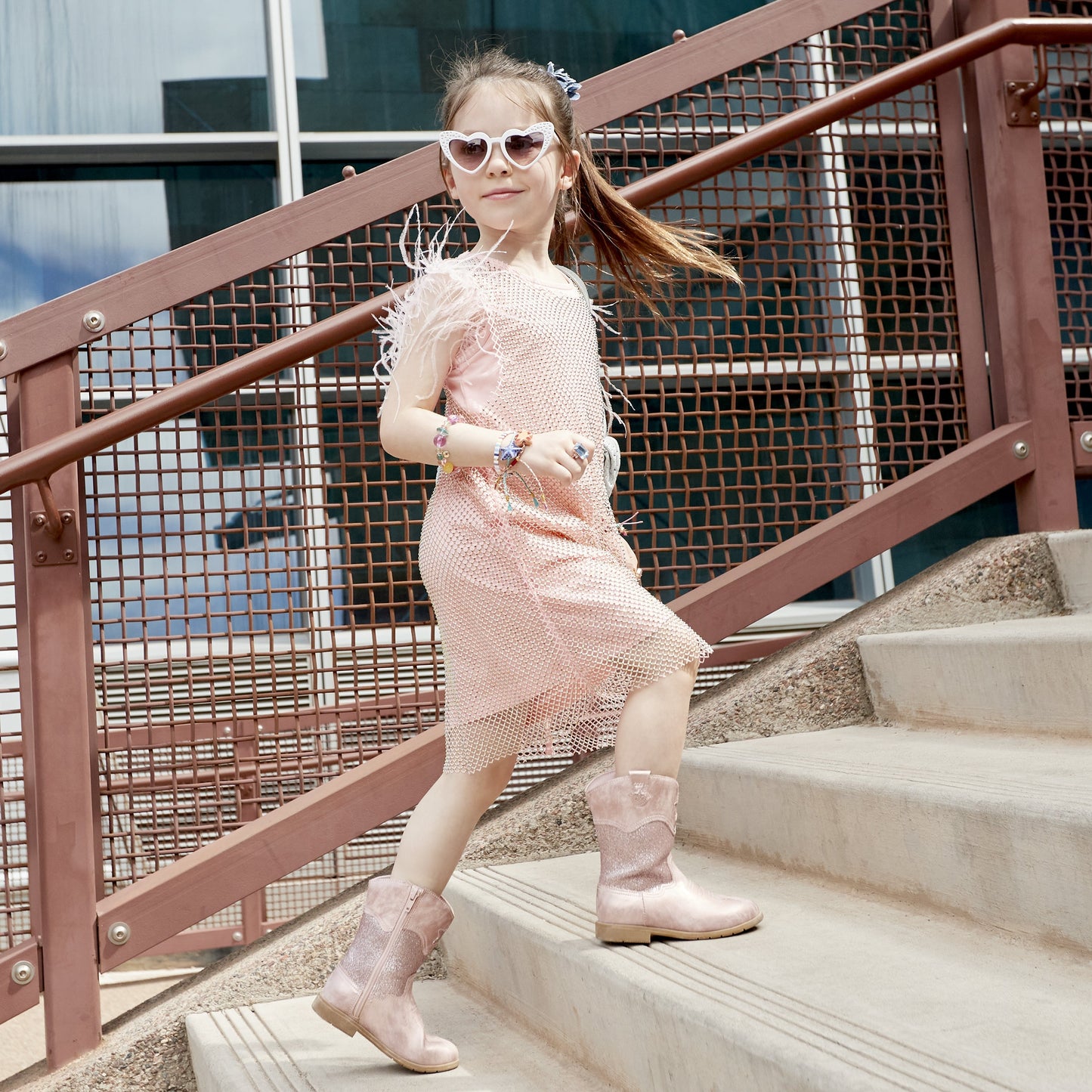 Wynona Western Boot - Big Kid Blush