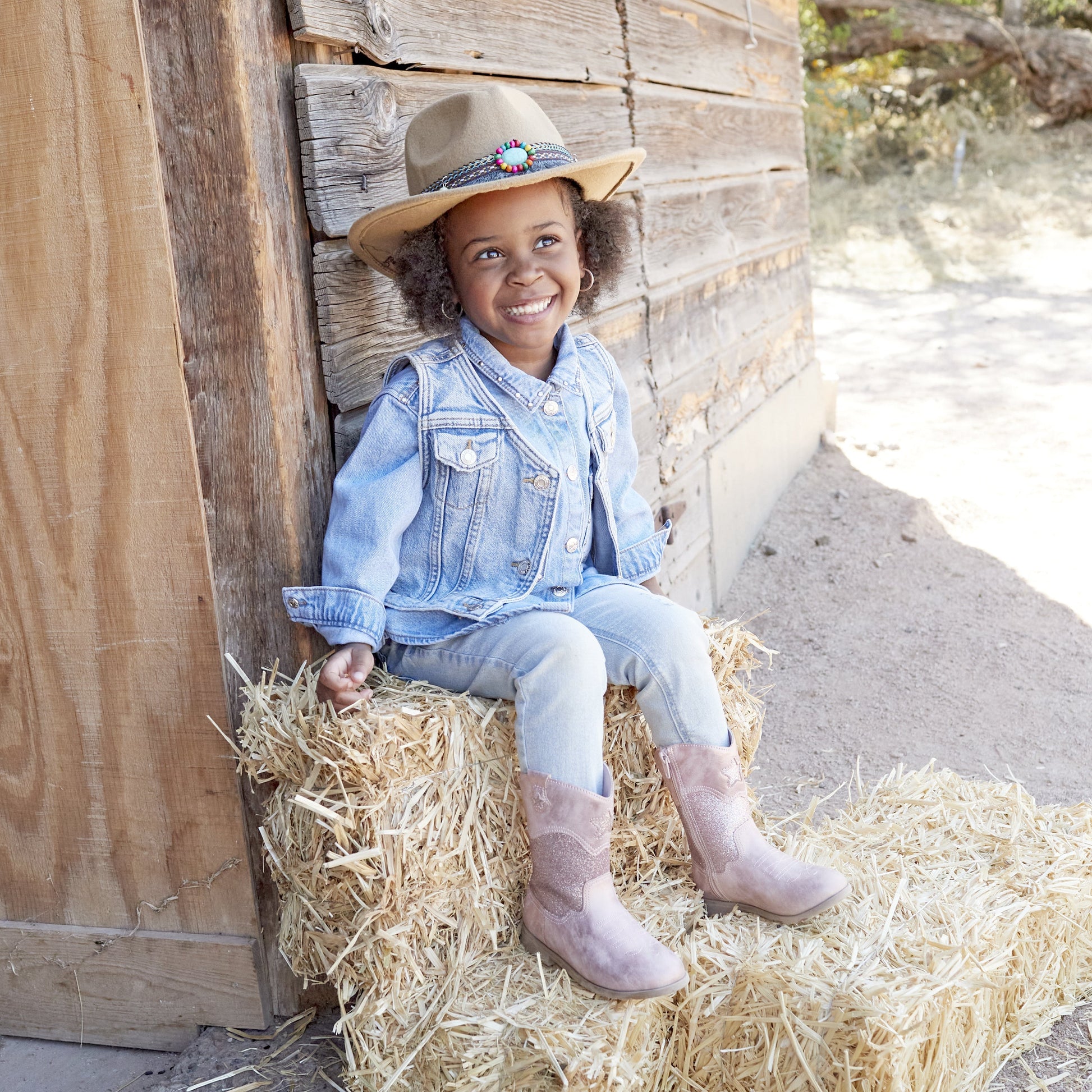 Wynona Western Boot - Big Kid Blush